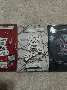 A Good Girl's Guide to Murder Trilogy (Holly Jackson) - White, Red, Black Covers